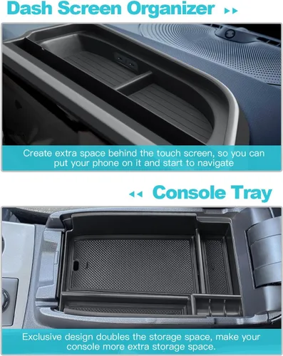 Miniatura 3 de CDEFG 2 unidades para Ford Bronco Sport 2025 2026 Organizador de consola central para tablero 2025 2026 Ford Bronco Sport 13.2 pulgadas pantalla