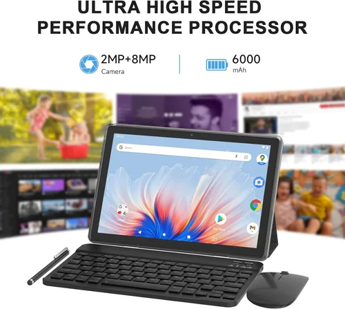 Miniatura 3 de HOTTABLET Tablet Android 15 de 10", 12(4+8Expand) GB RAM+64GB ROM, cámara dual de 2+8 MP, batería de 6000 mAh