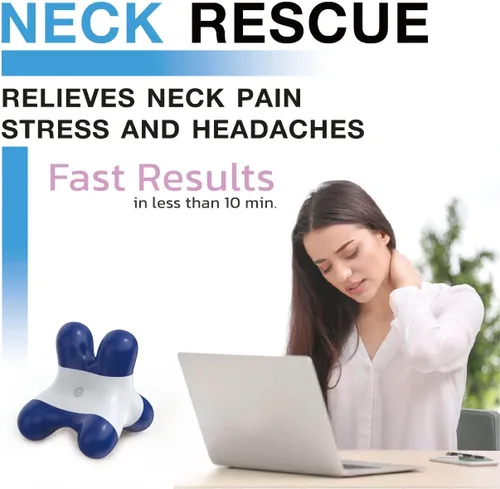 Miniatura 5 de Masajeador de cuello de punto gatillo para aliviar el dolor de cuello, herramienta de liberación occipital, diseño único que se dirige a la tensión