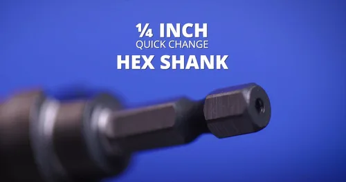 Miniatura 8 de Drill America #4 HSS - Broca escalonada negra y dorada con vástago hexagonal de cambio rápido (3/16" - 7/8" por 1/16")
