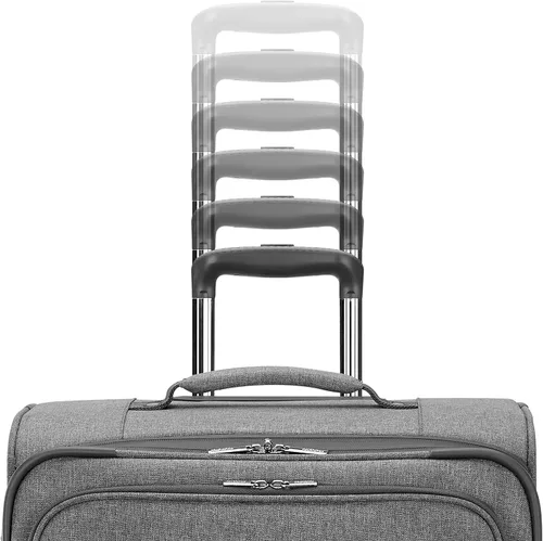 Miniatura 5 de AMERICAN TOURISTER Whim Softside - Maleta expandible con ruedas giratorias, Gris (Dove Grey), Juego de 2 piezas (maleta de manomediana), Whim