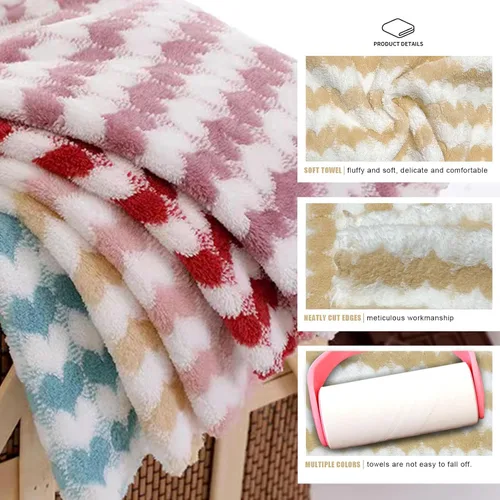 Miniatura 3 de Paquete de 10 paños de microfibra con forma de corazón para lavar la cara, toallas de limpieza altamente absorbentes, trapos de microfibra