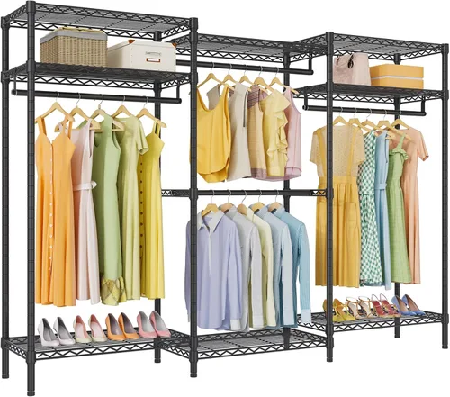 Miniatura 16 de VIPEK V5i Perchero de Ropa Armarios de Dormitorio Organizador de Closet Independiente, Closet Guardarropa Portátil Perchero de Ropa Resistente con 8