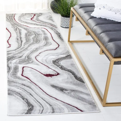 Miniatura 22 de SAFAVIEH Craft Collection - Alfombra decorativa, 2'3" x 4', azul y gris, diseño abstracto moderno, no desprende pelusa y de fácil cuidado, ideal