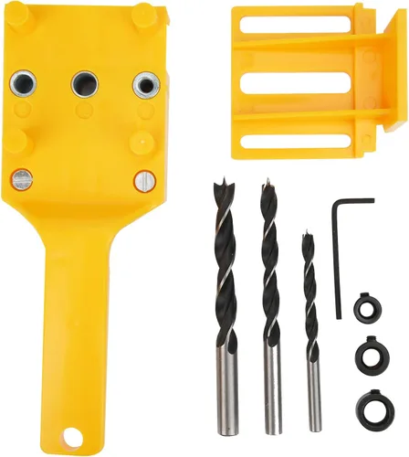 8 unids/set localizador de agujeros de perforación para carpintería, plantilla de clavija de clavija de conexión de tablero de madera, localizador