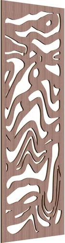 Miniatura 164 de 9 3/8"W x 24 3/8"H x 1/4"T Northfield Decorativos Paneles de Pared de Madera Calado, Abedul