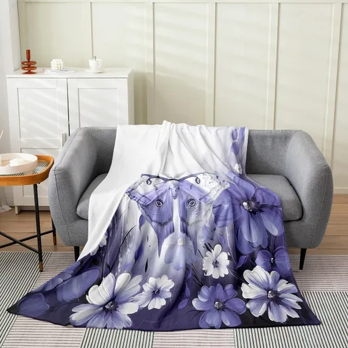 Miniatura 18 de Erosebridal Manta de abeja de 40 x 50 pulgadas, manta de sherpa cálida con estampado de animales 3D para sofá de cama, manta de microfibra suave