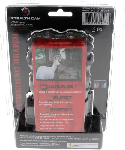 Miniatura 7 de Stealth CAM Foto QS20 de 20MP y video de 720P a 30 FPS 0.8 segundos Velocidad de disparo de 80 pies y rango IR Cámara compacta de rastro de caza