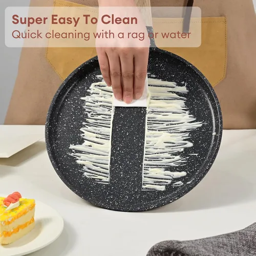 Miniatura 4 de JEETEE Sartén para Crepes Antiadherente, Plancha Comales Para Tortillas de 11 Pulgadas para Estufa, Sartén Plana para Panqueques con Revestimiento