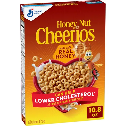 Miniatura 13 de Cereales para desayuno con avena Cheerios Honey Nut, sin gluten, 18.8 onzas