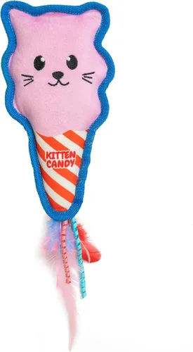 Miniatura 9 de Catstages - Juguete Loaf Kicker con hierba gatera y malla dental, forma de pan, juguete de felpa y cinta para gatos para patear, lanzar y limpieza