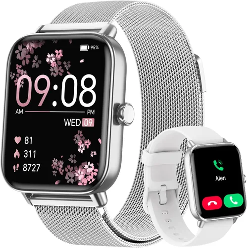 Miniatura 10 de Smart Watches for Women, 1.85" HD Alexa Built-in Smart Watch for Android Phones & iPhones, Health Tracker with Heart Rate/Blood Oxygen/Sleep