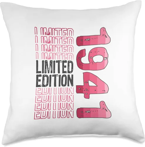 Miniatura 4 de Limited Edition Vintage Retro Birth Year 1941 Throw Pillow