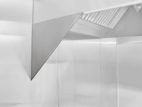 Miniatura 7 de HOODMART Paneles de pared de metal de 48 x 120 pulgadas, chapa de acero inoxidable de alta calidad con tapas finales, protector contra salpicaduras