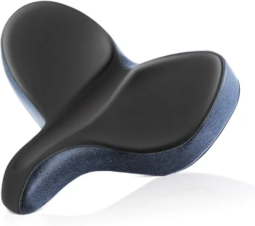 Miniatura 8 de YLG - Asiento de bicicleta de gran tamaño, cómodo asiento de bicicleta, sillín de repuesto de bicicleta con espuma viscoelástica, sillín