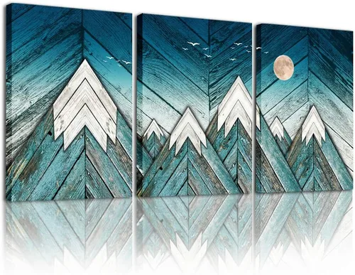Miniatura 19 de Lienzo decorativo para pared de dormitorio, sala de estar, impresiones en lienzo, obras de arte, decoración de pared de baño, plantas verdes, Verde