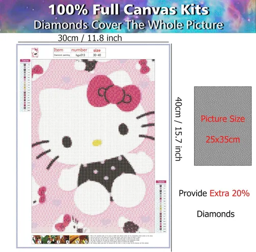 Miniatura 4 de YALKIN Kits de pintura de diamantes 5D para adultos, taladro redondo completo (11.8 x 15.7 pulgadas) para decoración de pared del hogar, regalos