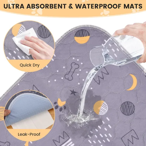 Miniatura 4 de UPSKY Almohadillas lavables para orina para perros, paquete de 2 almohadillas reutilizables de 34" x 36" pulgadas, almohadillas impermeables