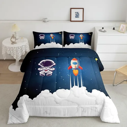 Miniatura 15 de Betta - Juego de ropa de cama de peces siameses coloridos de lucha contra el agua, juego de edredón de animales submarinos para niños y adultos
