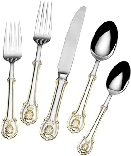 Miniatura 5 de Wallace Italian Sterling Impero - Juego de cubiertos de 5 piezas (tamaño continental)