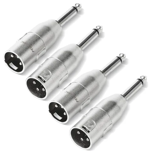 Miniatura 8 de Paquete de 2 adaptadores XLR hembra a XLR hembra, XLR de 3 pines hembra a XLR 3 pines hembra cambiador de género para micrófonos mezcladores