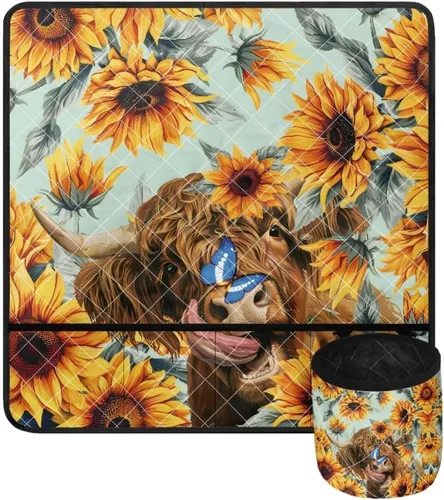 Miniatura 31 de Tapetes para máquina de coser de girasol y colibrí para mesa con bolsillos, para máquinas de coser de Acción de Gracias, alfombrillas para reducir