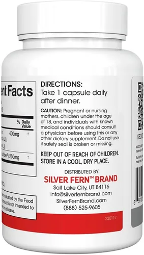 Miniatura 4 de Silver Fern Regularity - Cápsulas de suplemento digestivo marca - 1 botella = 30 cápsulas = suministro de 30 días - Mucosave FG