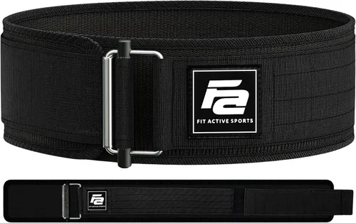 Fit Active Sports Cinturón de levantamiento de pesas autobloqueante | Cinturón de levantamiento de pesas premium para entrenamiento cruzado,