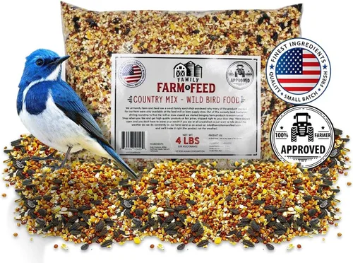 | Cuatro estaciones | Mezcla de campo | Alimento clásico para aves silvestres | Pájaro cantor del patio trasero | 4 libras