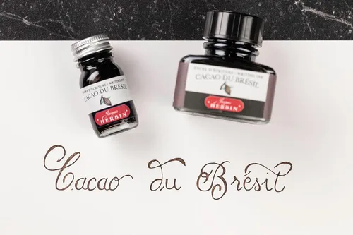 Miniatura 10 de Tinta para pluma estilográfica Herbin - 1.0 fl oz Embotellada - Cacao du Bresil