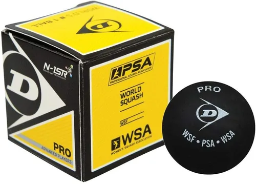 Miniatura 2 de Dunlop Sports Pro XX Pelota de squash - Caja Pro Negro/Punto Amarillo Doble (T700067)
