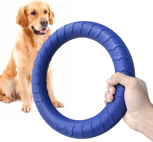 Miniatura 8 de Disco Volador Flotante Duradero Indestructible para Perros Grandes, Juguetes de Anillo para Masticadores, Piscina, Natación, Lanzamiento, Atrapar