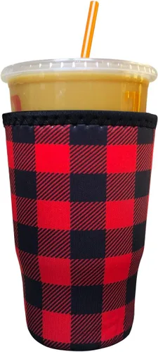 Miniatura 88 de Funda Koverz para café helado, funda aislante de neopreno para taza, se ajusta a una taza de café de 32 Oz., lavable y reutilizable, accesorios