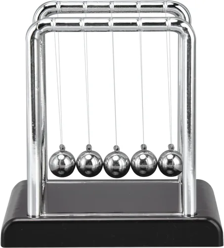 Miniatura 6 de Pissente Bola de péndulo de equilibrio, bolas de péndulo de metal de equilibrio Newtons, juegos de oficina, decoración de escritorio, accesorios