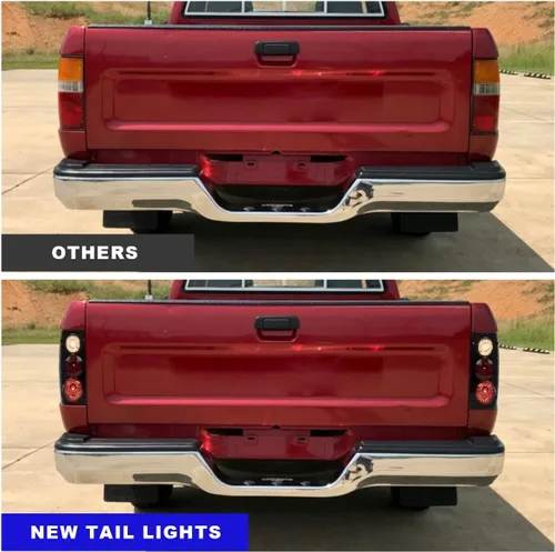 Miniatura 4 de ROXX Conjunto de luces traseras para camioneta Toyota 1989, 1990, 1991, 1992, 1993, 1994, 1995, repuesto de lámparas traseras, para lado del Humo