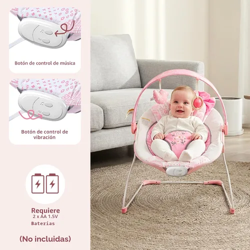 Miniatura 6 de Gorila para bebé, portátil para bebés, ajustable y plegable, asiento para bebé de 0 a 6 meses, 6 a 20 libras, uso en interiores y exteriores Bouncer