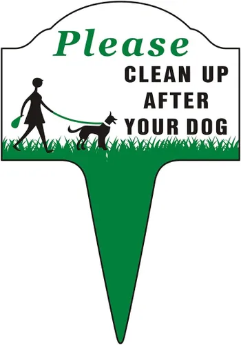 Miniatura 8 de Señal de Limpiar Después de Tu Perro, Yuntarda 25.4x35.6 cm Sin Cacas de Perro para Césped Sin Perros Haciendo Caca en el Patio con Estaca, Señal