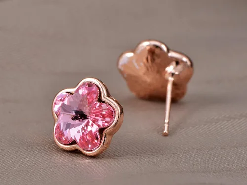 Miniatura 4 de Alilang - Pendientes de tuerca para mujer, diseño de cristales Swarovski