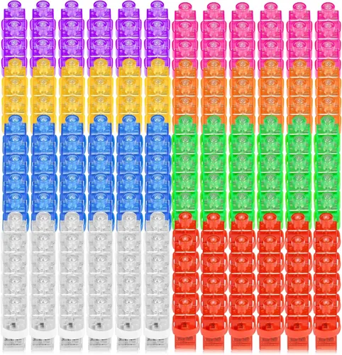 Miniatura 9 de CALIFORNIA CADE ELECTRONIC Luces de dedo, 100 piezas en 7 colores, linternas de dedo para niños y adultos, luces de dedo que brillan