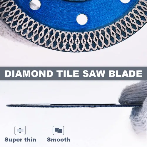 Miniatura 3 de 2 unids/lote 4 pulgadas Super Thin Diamond Saw Blades Porcelana Azulejos de corte para granito mármol azulejos de cerámica