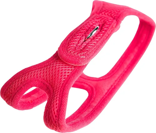 Miniatura 9 de Arnés ChokeFree de malla velpro, mascota, hombro cuello, L, Rosado