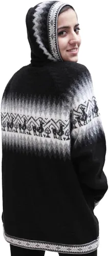 Miniatura 3 de Little Llamas - Sudadera con capucha de lana de alpaca