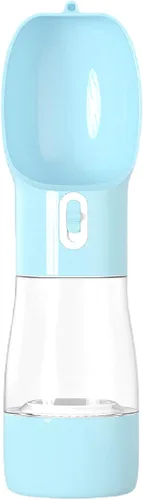 Botella de agua para perros, botella de agua portátil para perro, diseño multifuncional y desmontable para beber y comer, taza combinada, botella de