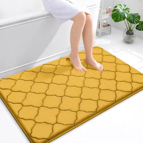 Miniatura 168 de OLANLY Alfombra de Baño de Espuma Viscoelástica de 24 x 16 pulgadas, Ultra Suave y Absorbente, Alfombras de Baño Antideslizantes, Cómodas, Lavables