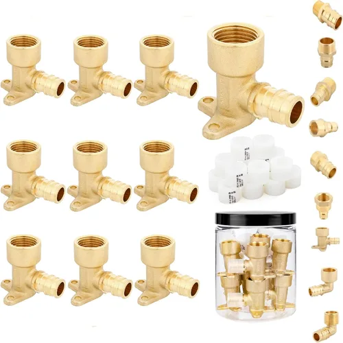 PEX A accesorios de latón de expansión, 1/2 "x 1/2" Codo de oreja NPT hembra para tubería Pex-a (ASTM F1960) -10P