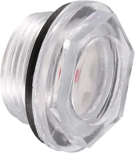 Miniatura 6 de M METERXITY Mirilla de plástico para nivel de aceite con junta tórica, accesorios para compresor de aire, comprueba el nivel de aceite de la bomba