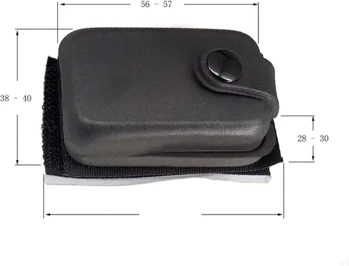 Miniatura 2 de Walfront Funda de batería de guitarra acústica de 9 V, estuche de transporte de bolsillo negro, organizador de PU, funda portátil para instrumentos