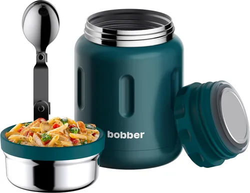 Miniatura 19 de BOBBER Tarro de alimentos aislado de acero inoxidable de 16 oz con boca extra ancha, cuchara y tazón integrados, mantiene el calor durante 10 horas
