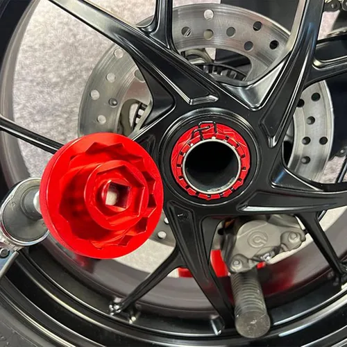 Miniatura 7 de Herramienta de enchufe de tuerca de eje de rueda delantera trasera (30 mm + 55 mm) para motocicleta Ducati Panigale V4, Street Fighter 1098, Monster