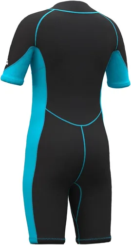 Miniatura 2 de Hevto Traje de neopreno corto para niños, de 2 mm, para niños pequeños, niñas y jóvenes, traje térmico con cremallera frontal para natación